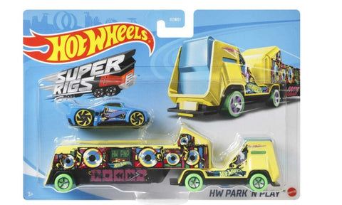 Mattel Hot Wheels Super Rig W/Vehicle Asst.