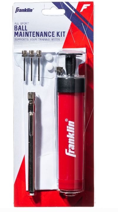 Franklin Sports Ball Maintenance Kit: Pump, Needles, & Pressure Gauge