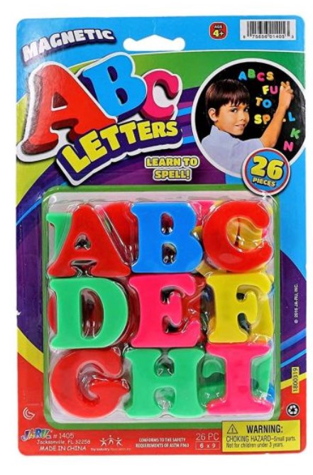 Ja-Ru Abc'S Mgnt Letters/Nmbers