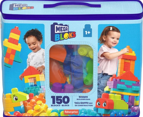 Mattel 150 Pc. Mega Bloks Bigger Building Bag Playset